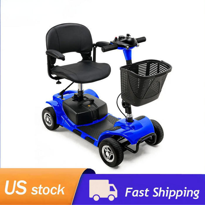 Folding 4 Wheel Electric Scooter with LED Headlights
