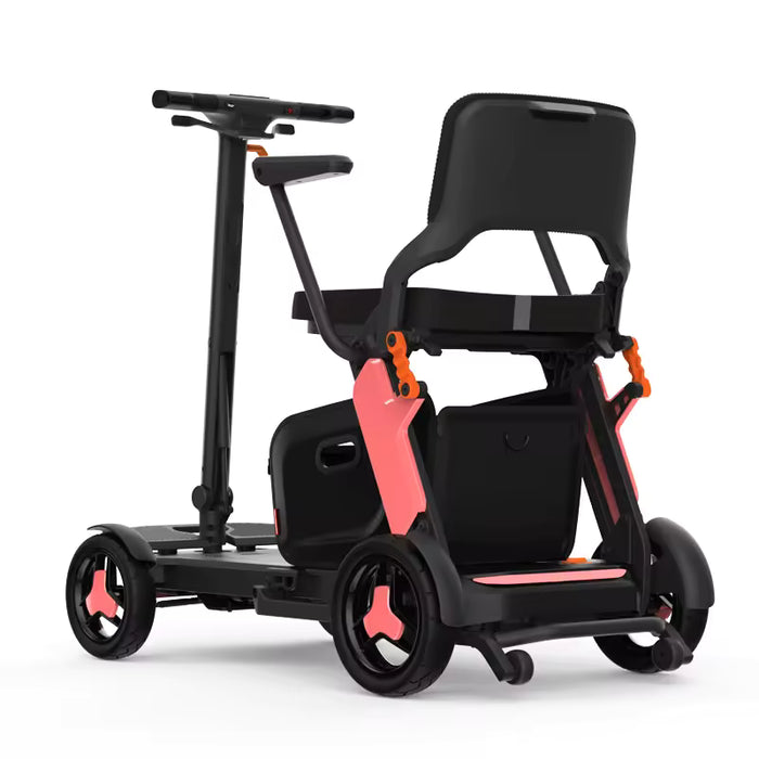 Trottinette électrique pliable à quatre roues et télécommande, légère