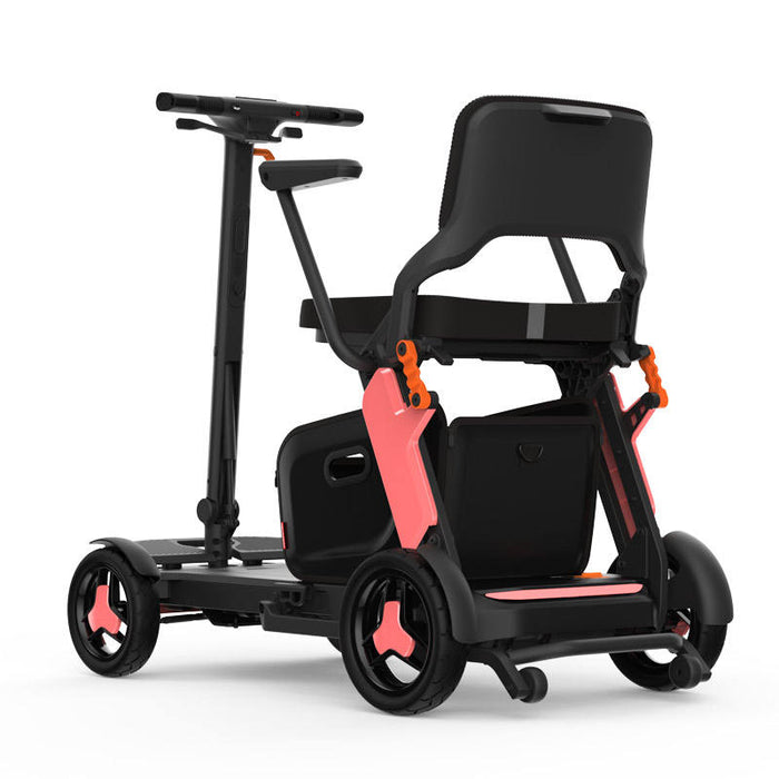 Trottinette électrique pliable à quatre roues et télécommande, légère