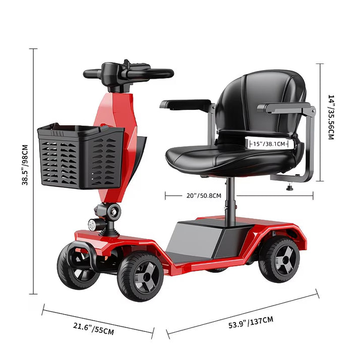 Trottinette électrique pliable à 4 roues avec une autonomie de 24 km