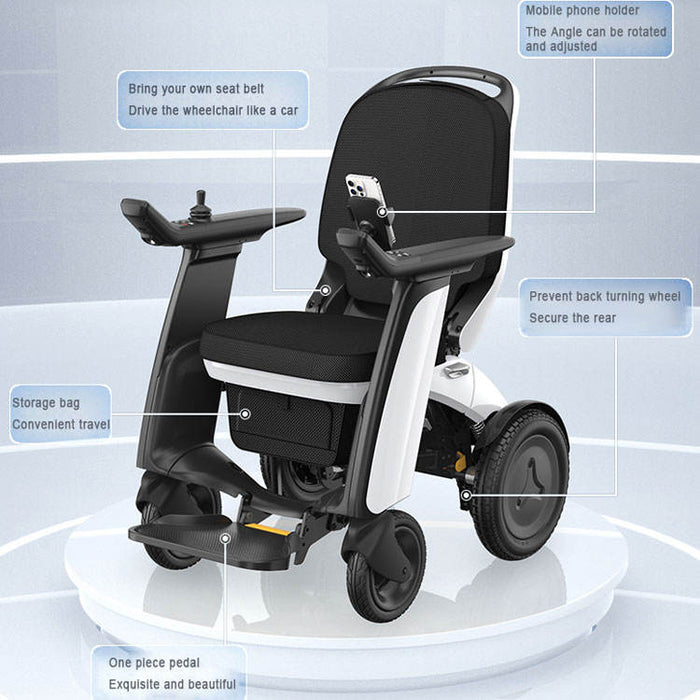 Diseño avanzado de silla de ruedas eléctrica inteligente