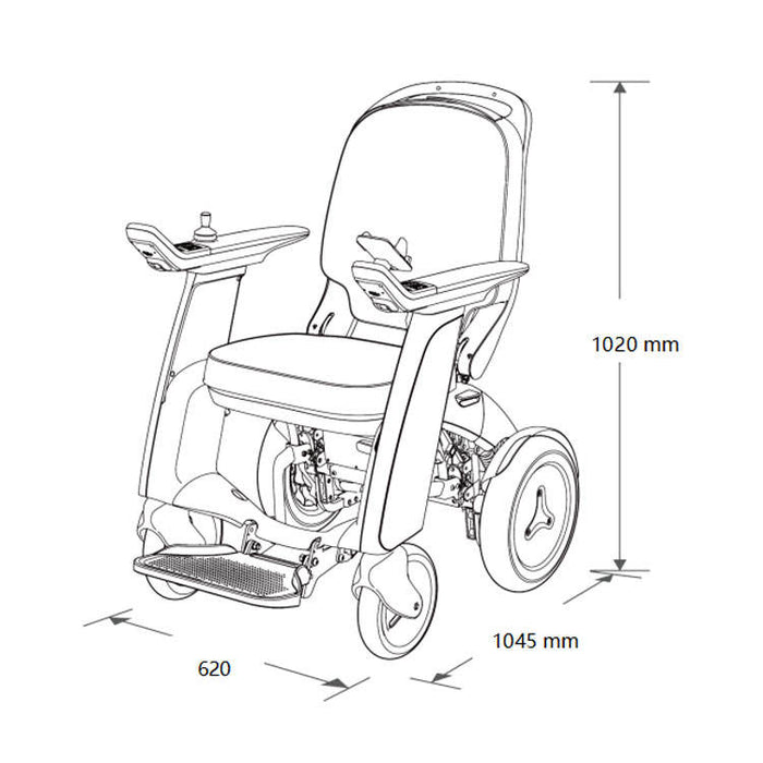 Diseño avanzado de silla de ruedas eléctrica inteligente